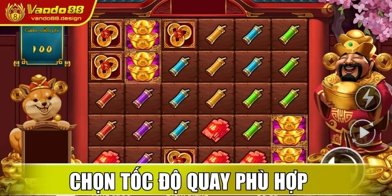 Chọn tốc độ quay phù hợp