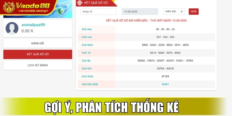 Gợi ý, phân tích thống kê
